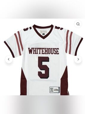 PATRICK MAHOMES WHITE HIGH SCHOOL FOOTBALL JERSEY (WHITE) - L